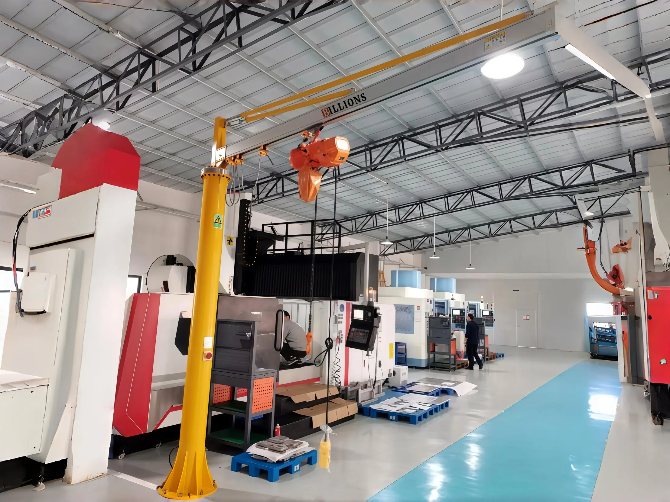 Aluminum Alloy Swing Arm Column Jib Cranes for light crane applications
